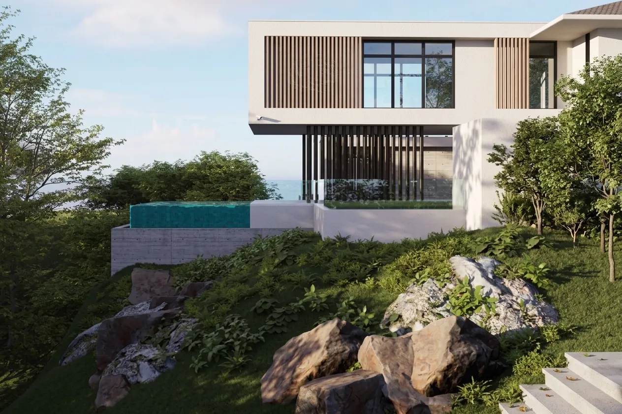 Modern house side